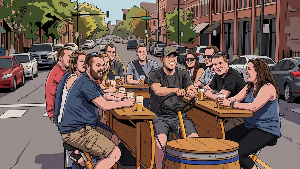 Bierbike in Berlin – JGA-Gruppe tritt gemeinsam an der rollenden Theke