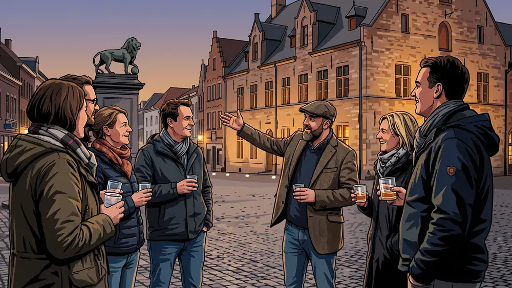 Whisky-Tasting in Braunschweig - Erwachsene verkosten Whisky bei einem Altstadt-Rundgang am Abend
