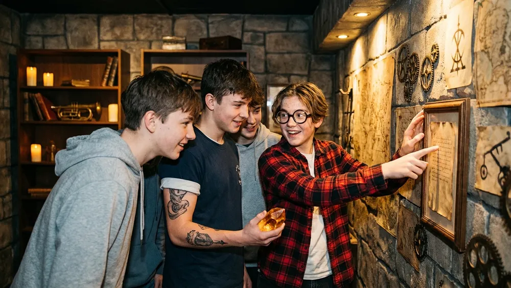 Escape Room in Braunschweig – Schüler lösen gemeinsam Rätsel in einem thematisch gestalteten Raum