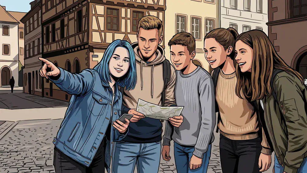 Stadtrallye in Braunschweig – Schüler navigieren mit Smartphone durch die historische Innenstadt