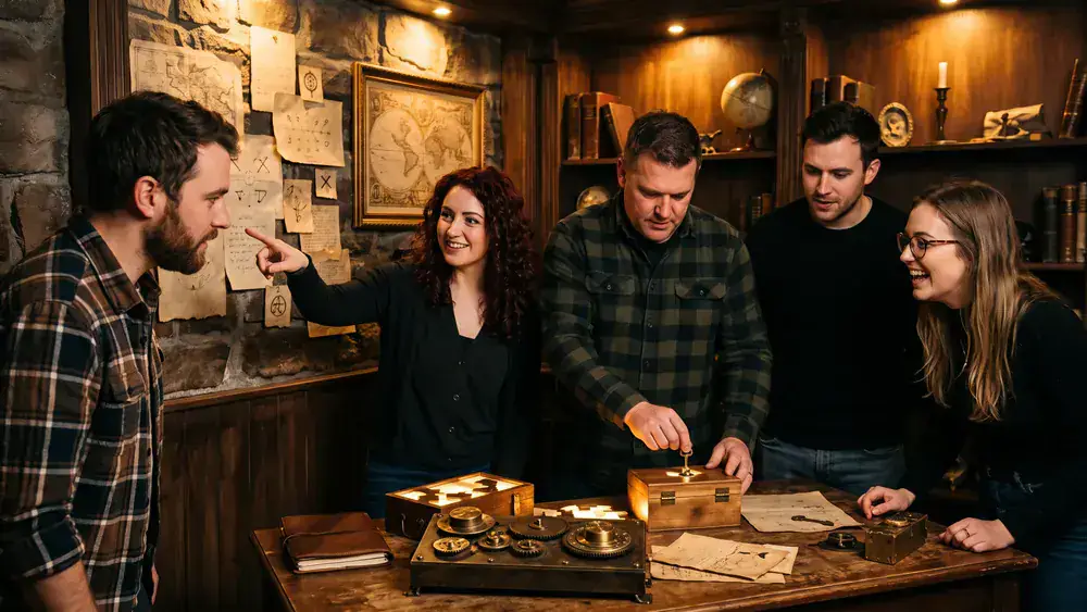 Escape Room in Braunschweig – Kollegen lösen gemeinsam Rätsel in einem thematisch gestalteten Raum