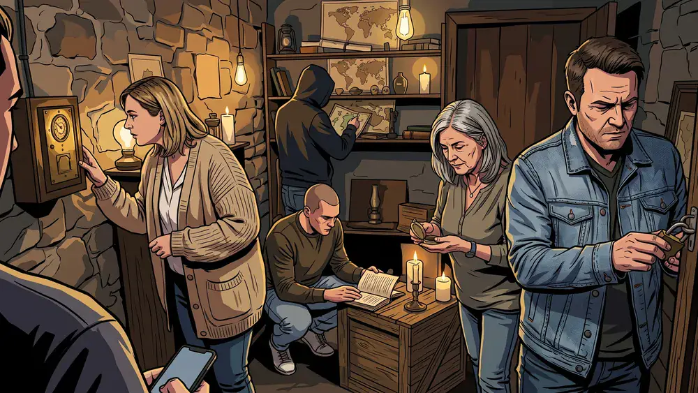 Escape Room in Dortmund – Kollegen lösen gemeinsam Rätsel in einem thematisch gestalteten Raum