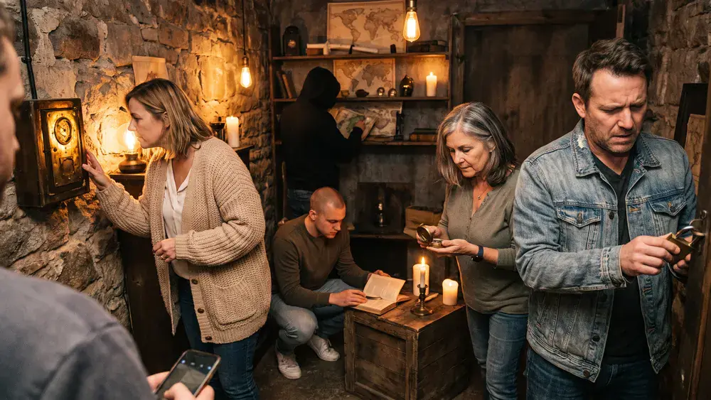 Escape Room in Dortmund – Kollegen lösen gemeinsam Rätsel in einem thematisch gestalteten Raum