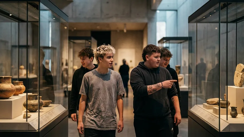 Neanderthal Museum bei Düsseldorf – Schüler erkunden die Ausstellung zur Menschheitsgeschichte