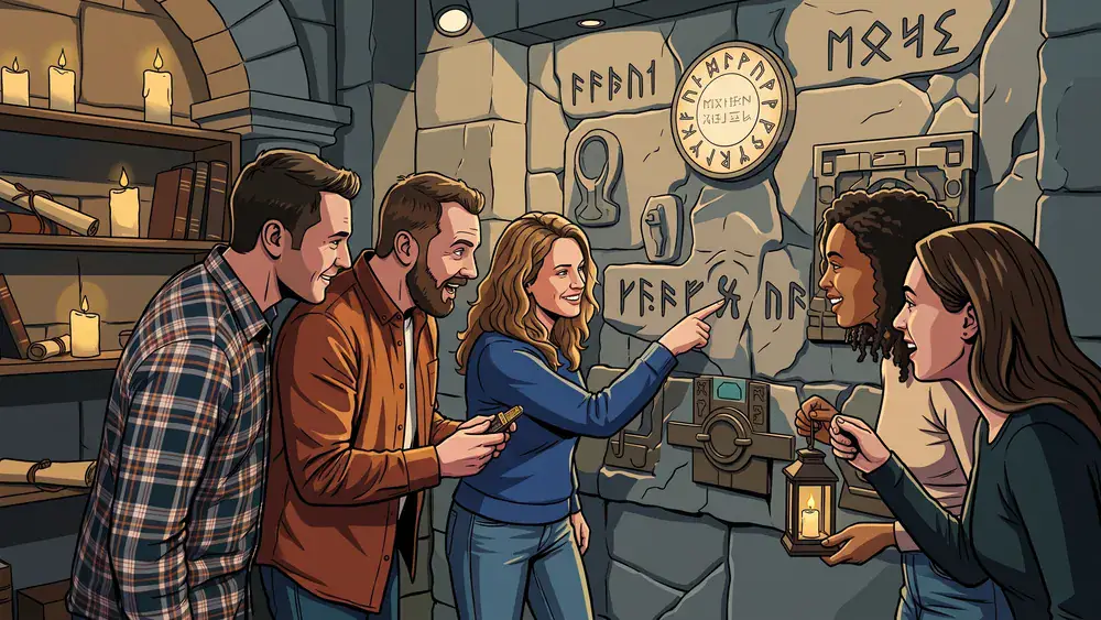 Escape Room in Düsseldorf – Kollegen lösen gemeinsam Rätsel in einem thematisch gestalteten Raum