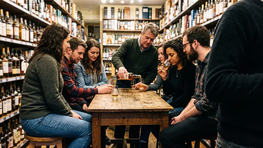 Whisky-Tasting in Hannover – kleine Kollegenrunde verkostet Single Malts unter Anleitung am Tisch