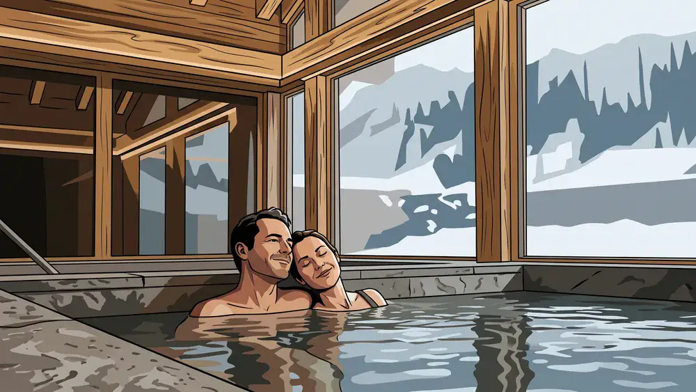 Kurhessen Therme in Kassel - Erwachsene entspannen im warmen Thermalbecken