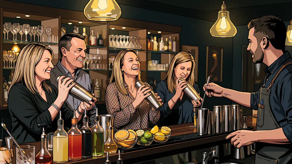 Cocktailkurs in Köln - Erwachsene mixen unter Anleitung eines Bartenders eigene Cocktails
