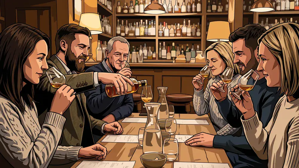 Whisky Tasting in Köln - Erwachsene verkosten unter Anleitung verschiedene Whiskys