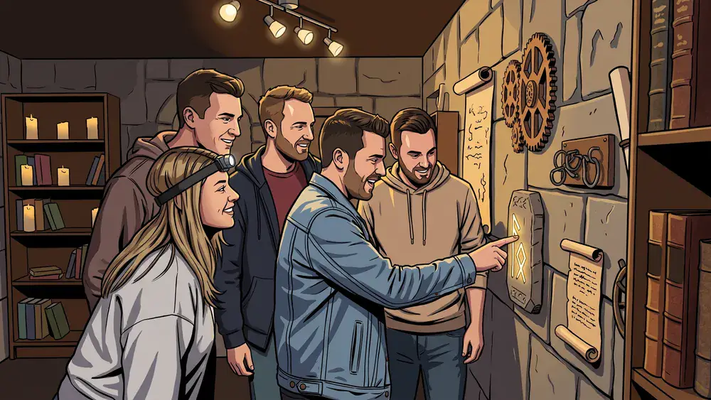 Escape Room in Köln – Kollegen lösen gemeinsam Rätsel in einem thematisch gestalteten Raum