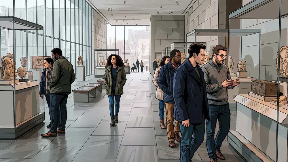 Schokoladenmuseum in Köln – Kollegen erkunden die Ausstellung im lichtdurchfluteten Museumsgebäude