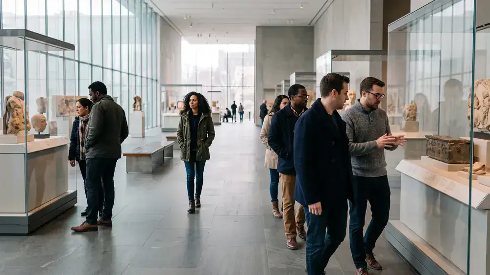 Schokoladenmuseum in Köln – Kollegen erkunden die Ausstellung im lichtdurchfluteten Museumsgebäude