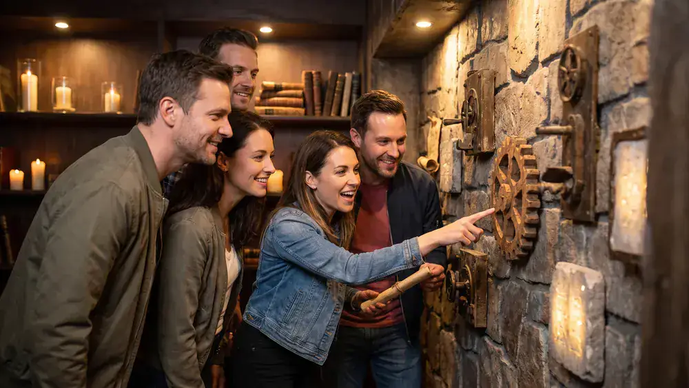 Escape Room in Stuttgart – Kollegen lösen gemeinsam Rätsel in einem thematisch gestalteten Raum