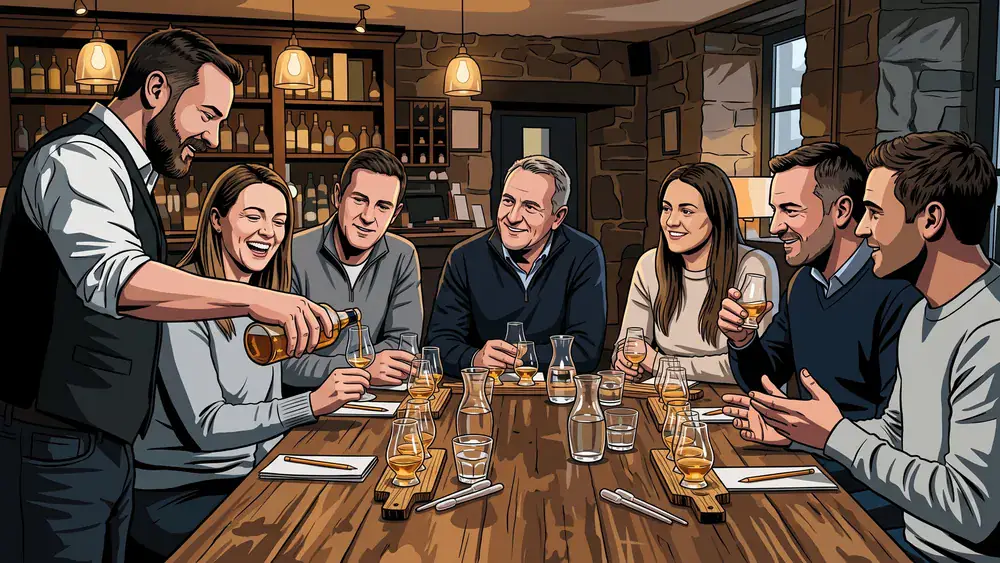 Whisky Tasting in Stuttgart – kleine Kollegenrunde verkostet unter Anleitung verschiedene Single Malts