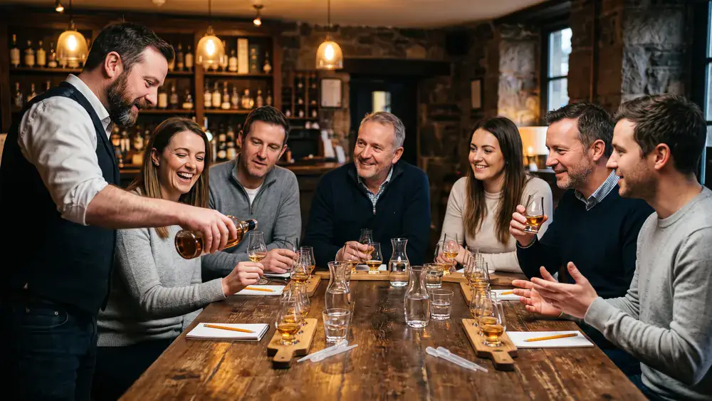 Whisky Tasting in Stuttgart – kleine Kollegenrunde verkostet unter Anleitung verschiedene Single Malts