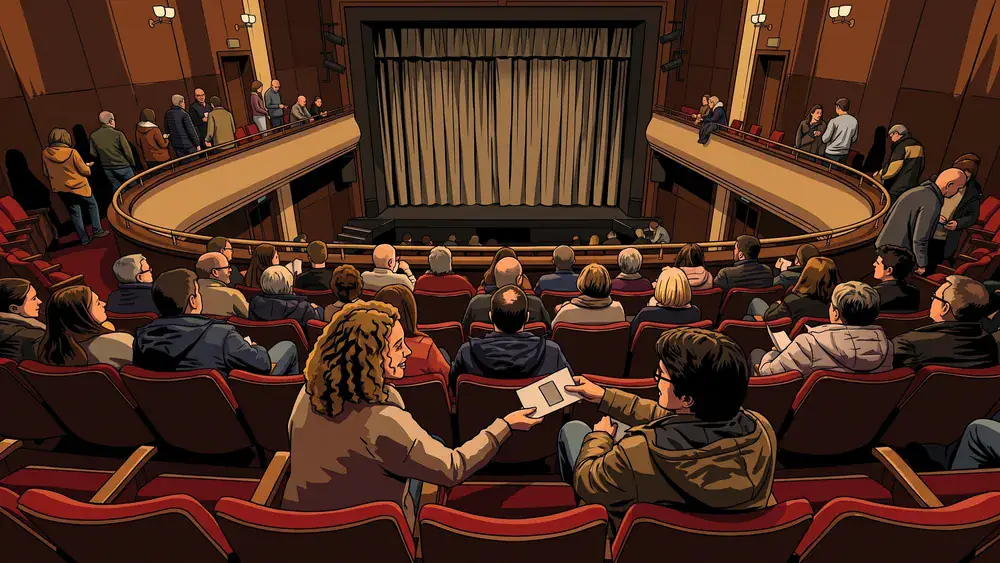 Publiek neemt plaats in de zaal van Schouwburg & Concertzaal Tilburg