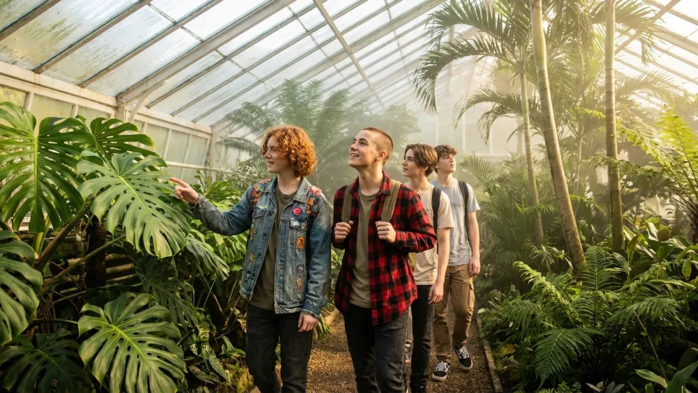 Botanischer Garten Würzburg – Schüler erkunden tropische Gewächshäuser