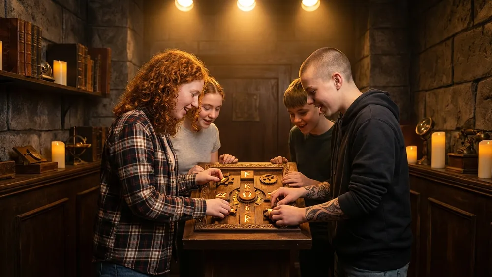 TeamEscape Würzburg – Schüler lösen gemeinsam Rätsel in einem thematisch gestalteten Escape Room